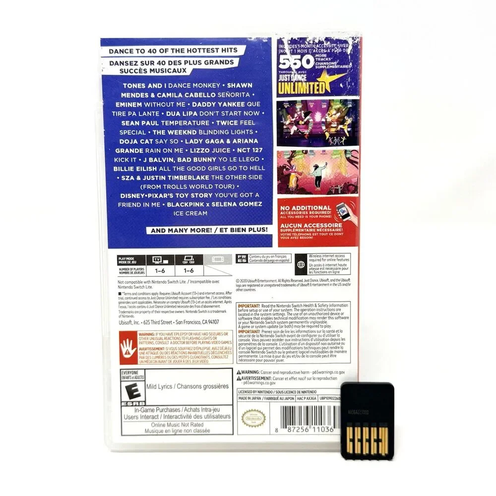 Just Dance 2021 Nintendo Switch NS 2020 Complete CIB